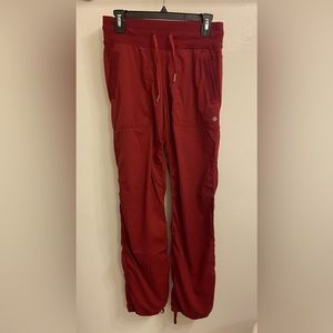 Lululemon Dance Studio Pant Red Unlined Size 6